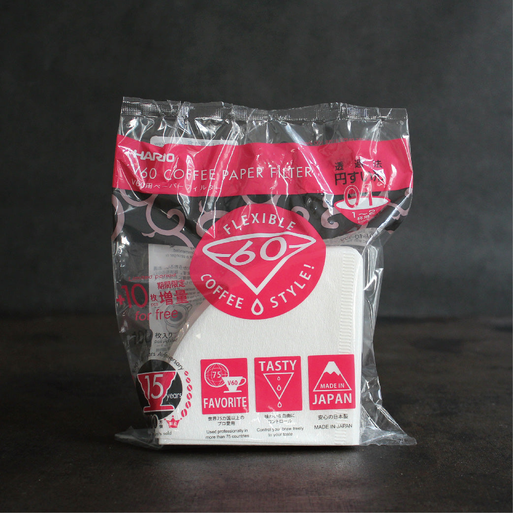 HARIO V60用ペーパーフィルター01(1~2杯用)