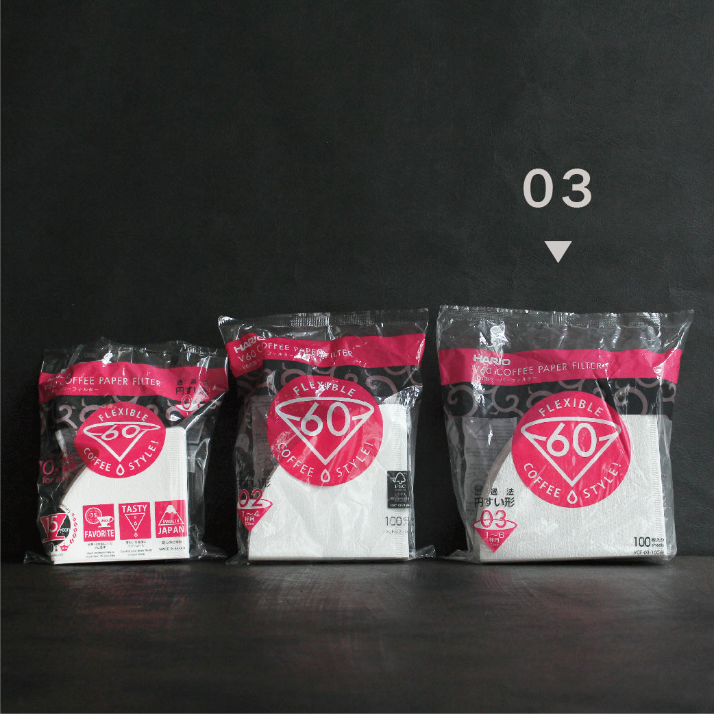HARIO V60用ペーパーフィルター03(1~6杯用)